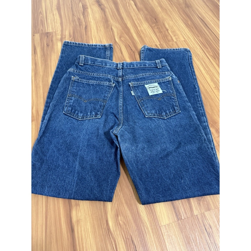 Vintage 80s Levi's 568 White Label Tab High Blue Jeans Size 11 (28x32) Made USA